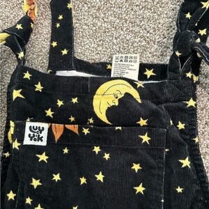 Lucy & Yak Black and Yellow Celestial Overalls